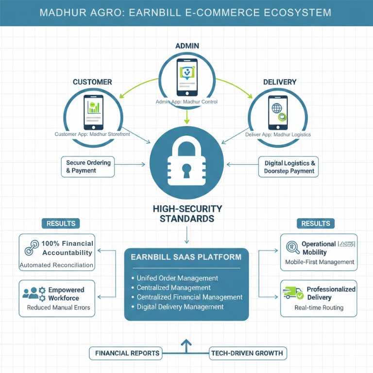 Madhur Agro EarnBill E-Commerce Ecosystem