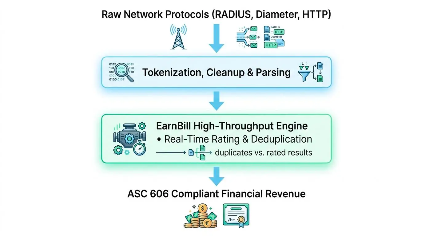High-volume usage based billing vs subscription billing: real-time rating engine, billing mediation, and native mediation engine comparison