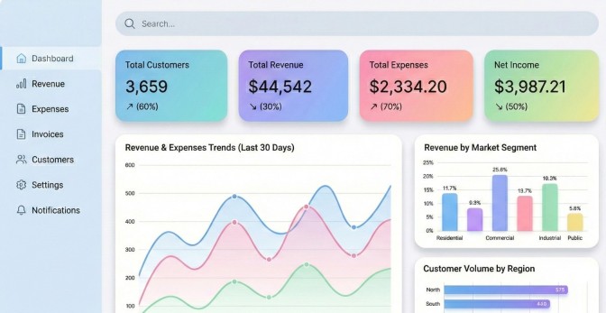 Billing analytics and reporting dashboard